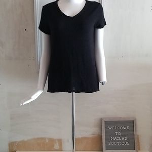 Mudd black short sleeve v-neck shirt size XS